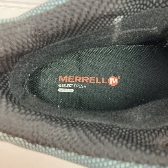 Merrell Adventurine QDry Waterproof Leather Hiking Boots Womens 9 Black & Mint - Picture 10 of 10